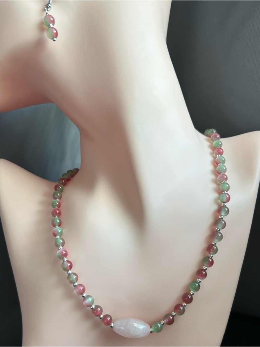 Necklace and earrings. Hand crafted. Brand new.